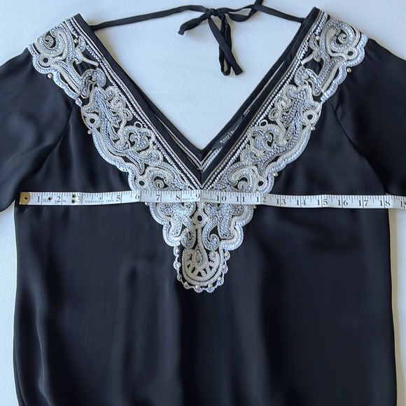 Embroidered Deep V-Neck Top from White House Black Market - Picture 6 of 7